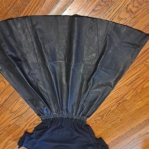 Black dress leather bottom size 10 asos